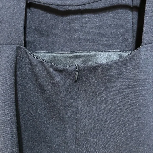 NWT LULU’S Don’t Stop the Beat Backless Crisscross Skater Dress Blk Sz M - Picture 12 of 15